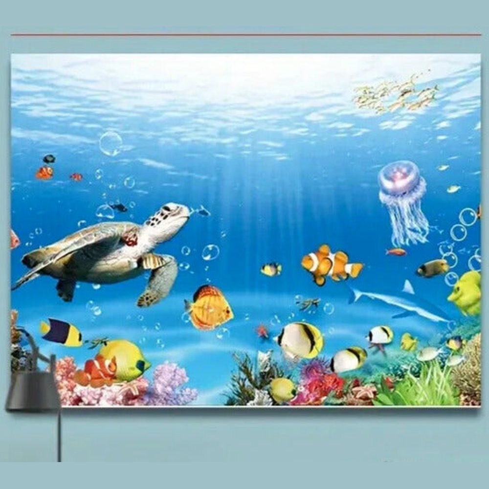 Beautiful Underwater Seascape With Vibrant Colors Fabric Tapestry 79" x 59" NEW! Home & Garden:Home Décor:Tapestries Style Your Walls